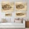 Designart - Vintage Birds In The Wild III - Traditional Print on Natural Pine Wood